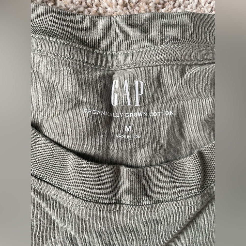 GAP Sage Green Tie-Front Tee - Picture 5 of 11